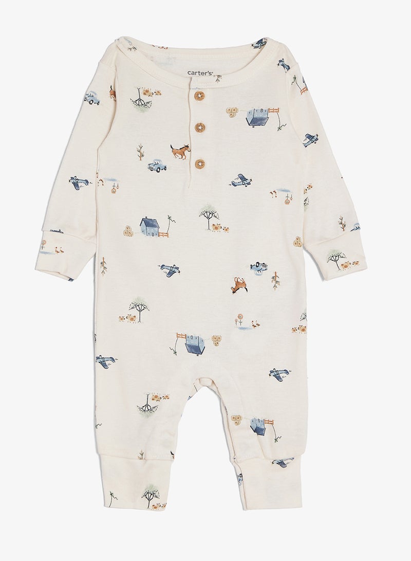 carter's Infant 2 Pack Of Printed Jumpsuit - Image 2