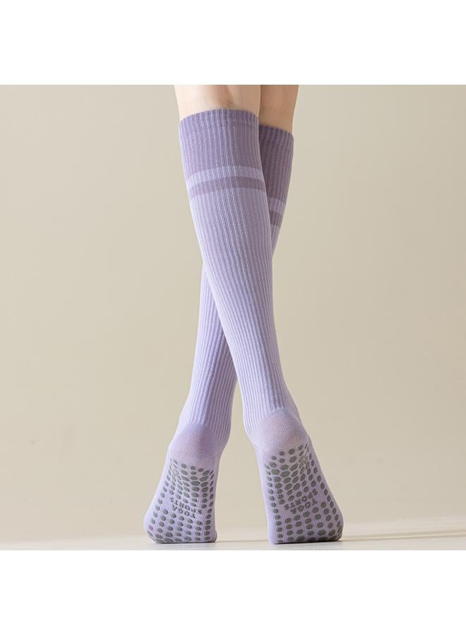 Bluejw Color Matching Yoga Calf Socks Professional Non-slip Pilates Pressure Sports Socks Children Spring And Autumn Fitness Dance Stockings - Image 4