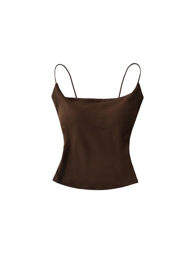 KUYING Expansion With Chest Cushion Small Camisole Vest Base And Slim Fit Top - Image 1