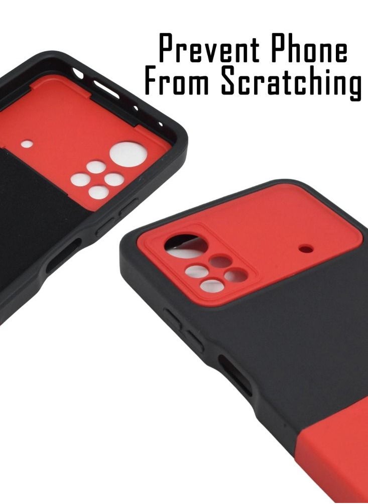 Houmt Poco X4 Pro Case Cover Soft Silicone Slim Protective Shockproof with Anti-Scratch Microfiber Cloth Lining Back Cover 360 Degree Protection  - Image 2
