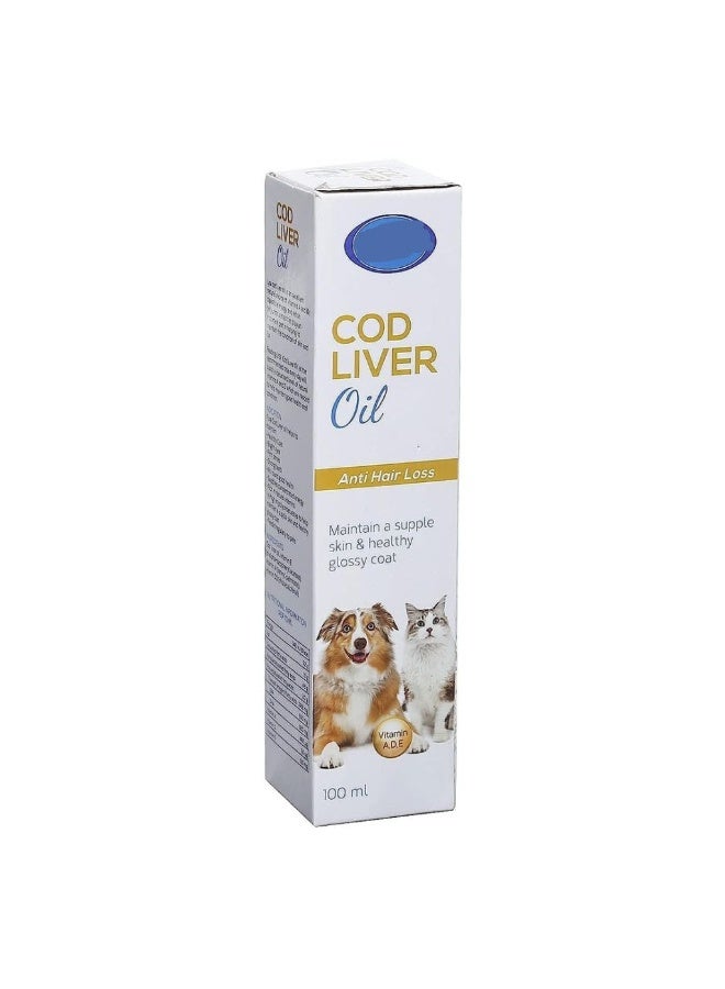 OMNIMAX Omniguard Cod Liver Oil Supplement for Cats and Dogs Healthy Skin and Shiny Coat 100 ml