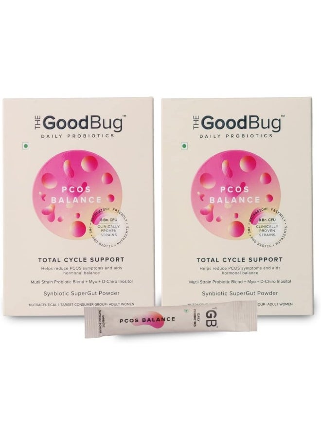 The Good Bug مسحوق توازن تكيس المبايض للأمعاء السليمة للنساء مزيج من البريبيوتيك والبروبيوتيك مع ميو + دي-كيرو 30 يومًا  - Image 1