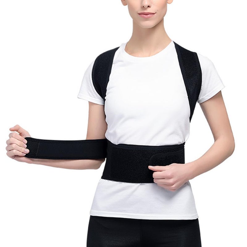 Posture Corrector Brace For Women Men Black XXL Back Shoulder Support Belt - Image 4