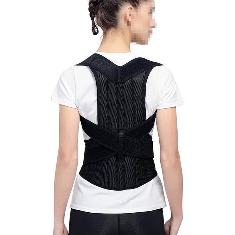 Posture Corrector Brace For Women Men Black XXL Back Shoulder Support Belt - Image 2