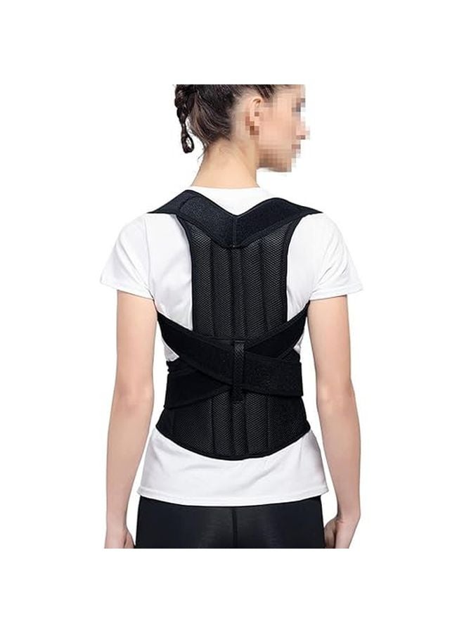 Posture Corrector Brace For Women Men Black XXL Back Shoulder Support Belt - Image 1