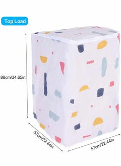 KASTWAVE Washing Machine Cover,  Top and Front Load Washer Cover, Waterproof Dustproof Anti-splash Cover Cap Washing Machine Zipped Cover Wrapping Protective Cover  - Image 2