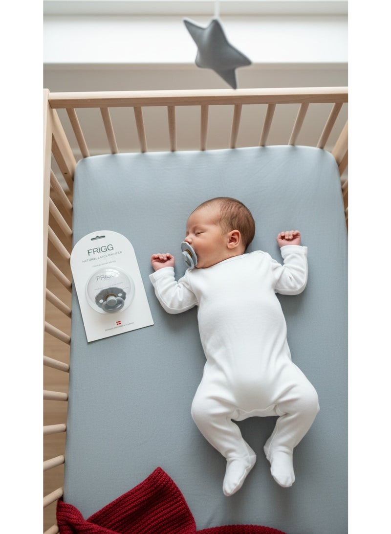 FRIGG Natural Latex Baby Pacifier | Size 1 (0–6 Months) | BPA-Free, Orthodontic Soother | Designed & Made in Denmark - Image 4