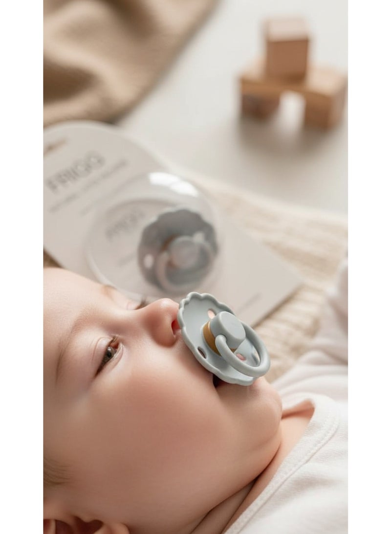 FRIGG Natural Latex Baby Pacifier | Size 1 (0–6 Months) | BPA-Free, Orthodontic Soother | Designed & Made in Denmark - Image 5