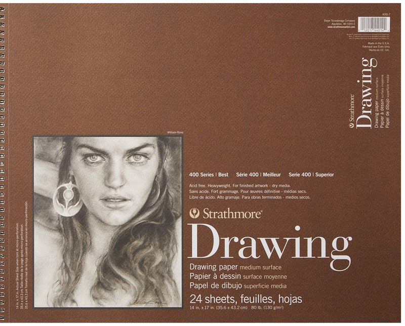 Strathmore Strathmore (400-7 400 Series Drawing Pad, 14"x17", Ivory/Cream - Image 1