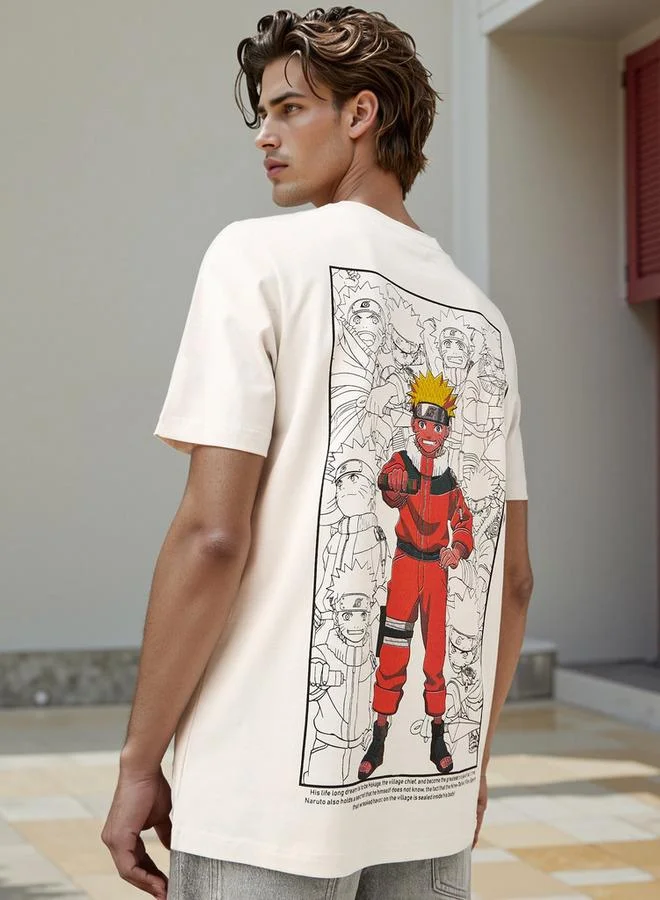 Splash FAV Kakashi Print Crew Neck T-shirt