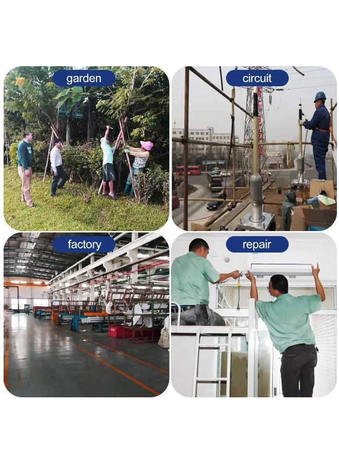 Stainless Steel Cable Tie Gun, Adjustable Cable Tie Gun with 100 Pcs Stainless Steel Cable Ties for Fastening Cables and Pipes Self-Locking Zip Ties Kit Metal Zip Tie Tool Kit - Image 4