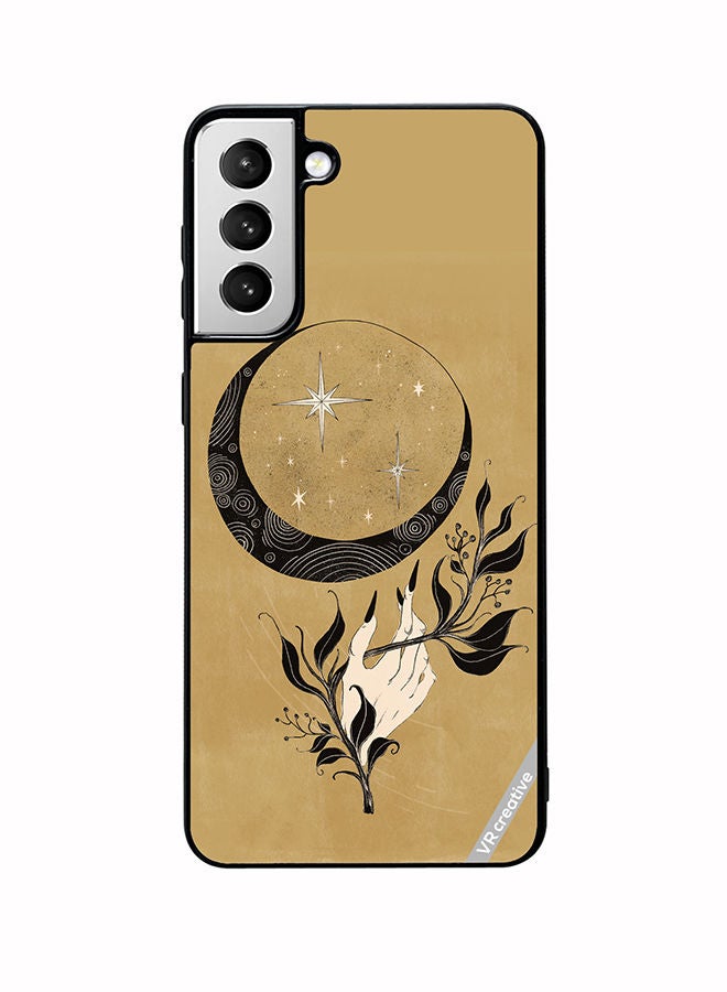 VR CREATIVE Protective Case Cover For Samsung Galaxy S22 Plus 5G Witch Hand Moon Design Multicolour - Image 1