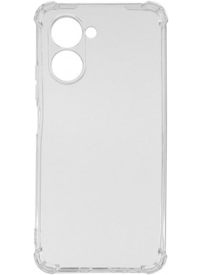 Compatible With Realme C33 4G Clear Case,Slim Shockproof Anti-Scratch Clear Soft TPU Silicone Back Cover Clear