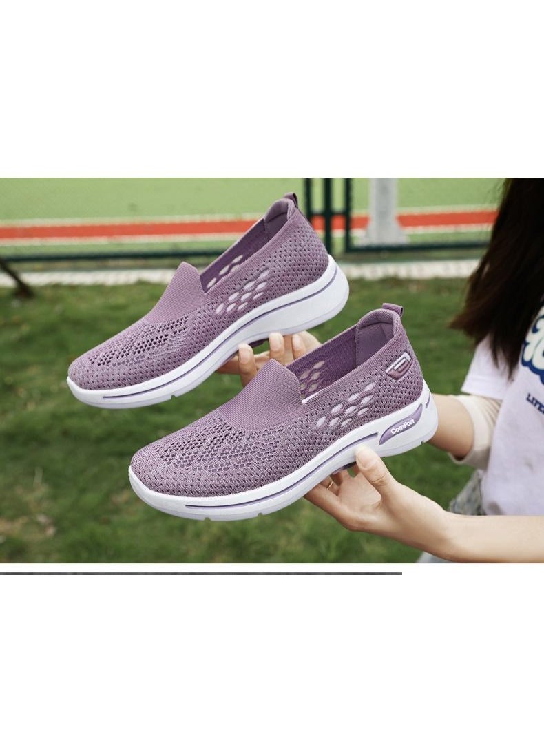 Generic Women Vulcanized Shoes Spring Fashion Soft Sole Breathable Non Slip Mesh Casual Vulcanized Shoes for  - Image 1