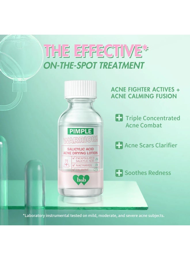 بي ان بي مجموعة بارين بليس المزدوجة والثلاثية المفعول من بي إن بي - لوشن لتجفيف حب الشباب ومحارب البثور ١٥ غرامًا - لوشن لتقليص حب الشباب [مجموعة من ٣ قطع] - Image 2
