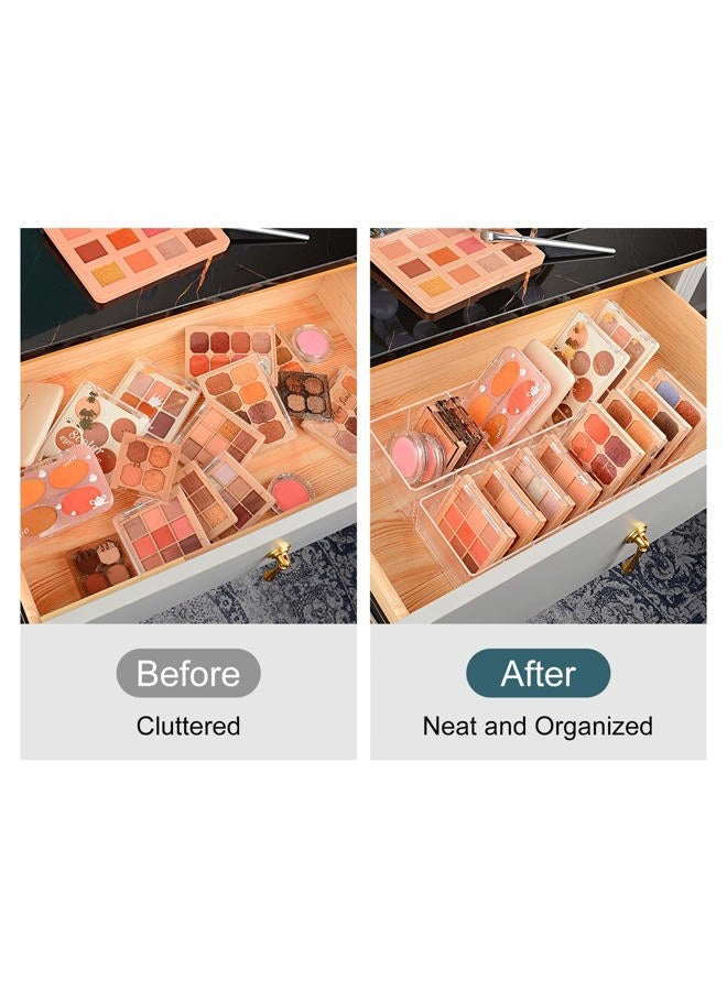 JessLab Acrylic Organizer, 6 Cube Sections Makeup Organizer for Drawer, Makeup Organizer for Vanity, Countertop, Bathroom, Kitchen and Cabinet Storage  - Image 3