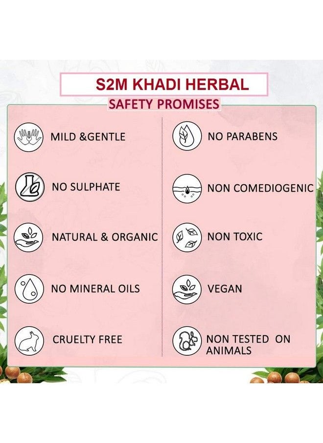 S2M KHADI HERBAL - Ayurvedic Amla Bhringraj Shampoo 210 Ml (Pack Of 2) - Image 1