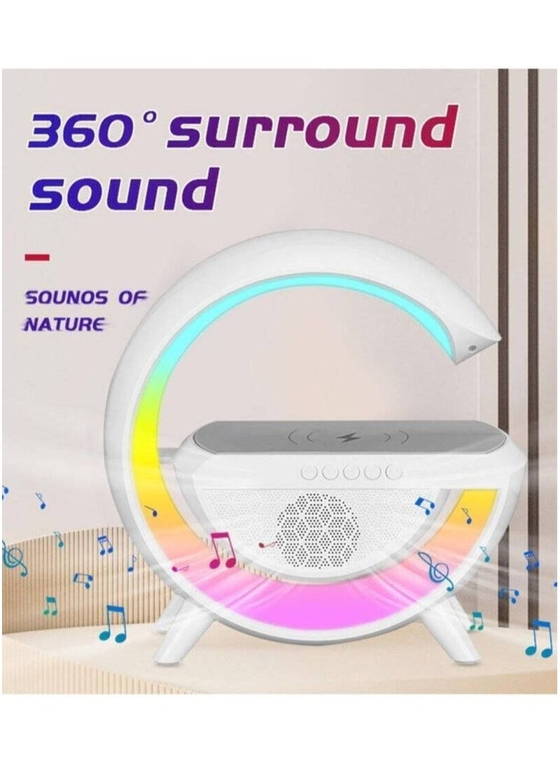 ليد مكبر صوت LED لاسلكي مع 7 خيارات ألوان، نغمة رنين موسيقية، ووظيفة ساعة منبه - Image 2