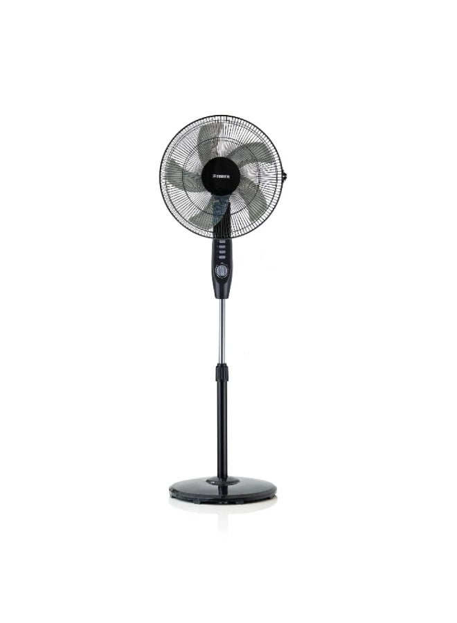 Stand Fan, 5 Blades, 3 Speeds, Timer, Quiet Operation - FFS-5B3S