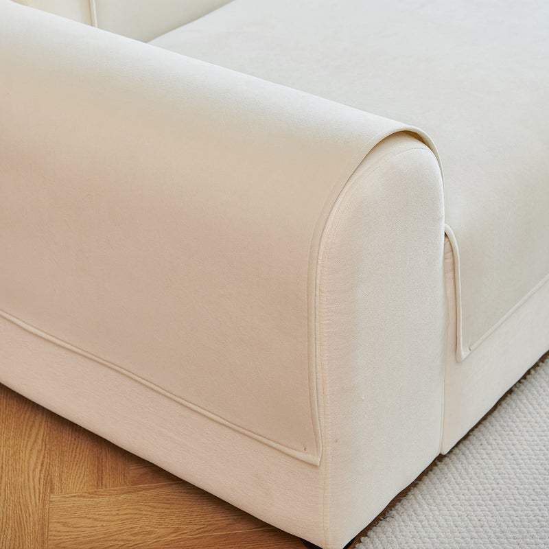 Deep Gray Solid Color Armrest Cover Scratch Resistant Non Slip Pet Friendly Machine Washable - Image 4