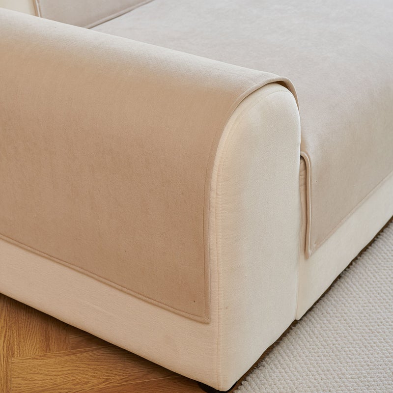 Deep Gray Solid Color Armrest Cover Scratch Resistant Non Slip Pet Friendly Machine Washable - Image 5