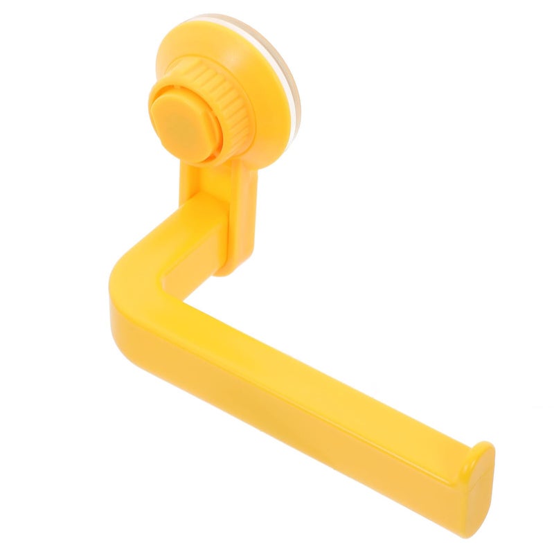 Suction Cup Toilet Paper Holder Wall Mounted Plastic Bathroom Kitchen Towel Rack - Image 2