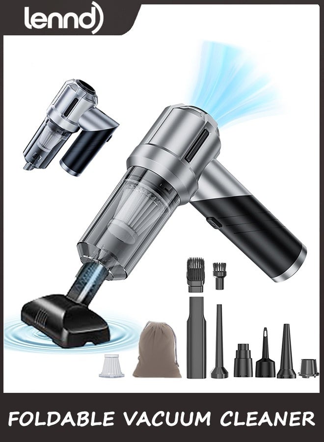 LENND Handheld Vacuum Cordless High Power 20000PA  Foldable Vacuum Dust Busters Cordless Rechargeable Portable for Pet Pair/Sofa/Car/Office - Image 1