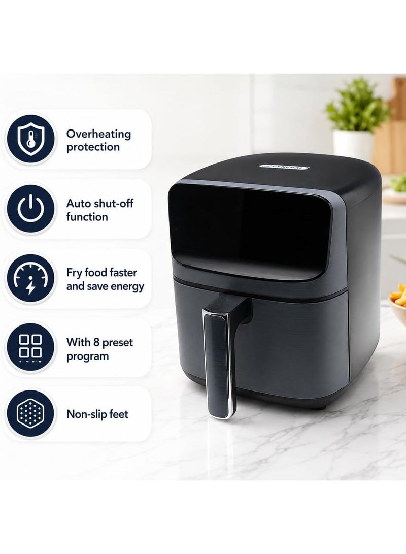 uniGENERAL Air Fryer 4.5L, Digital Touch, 8 Presets, 360° Hot Air - Image 5