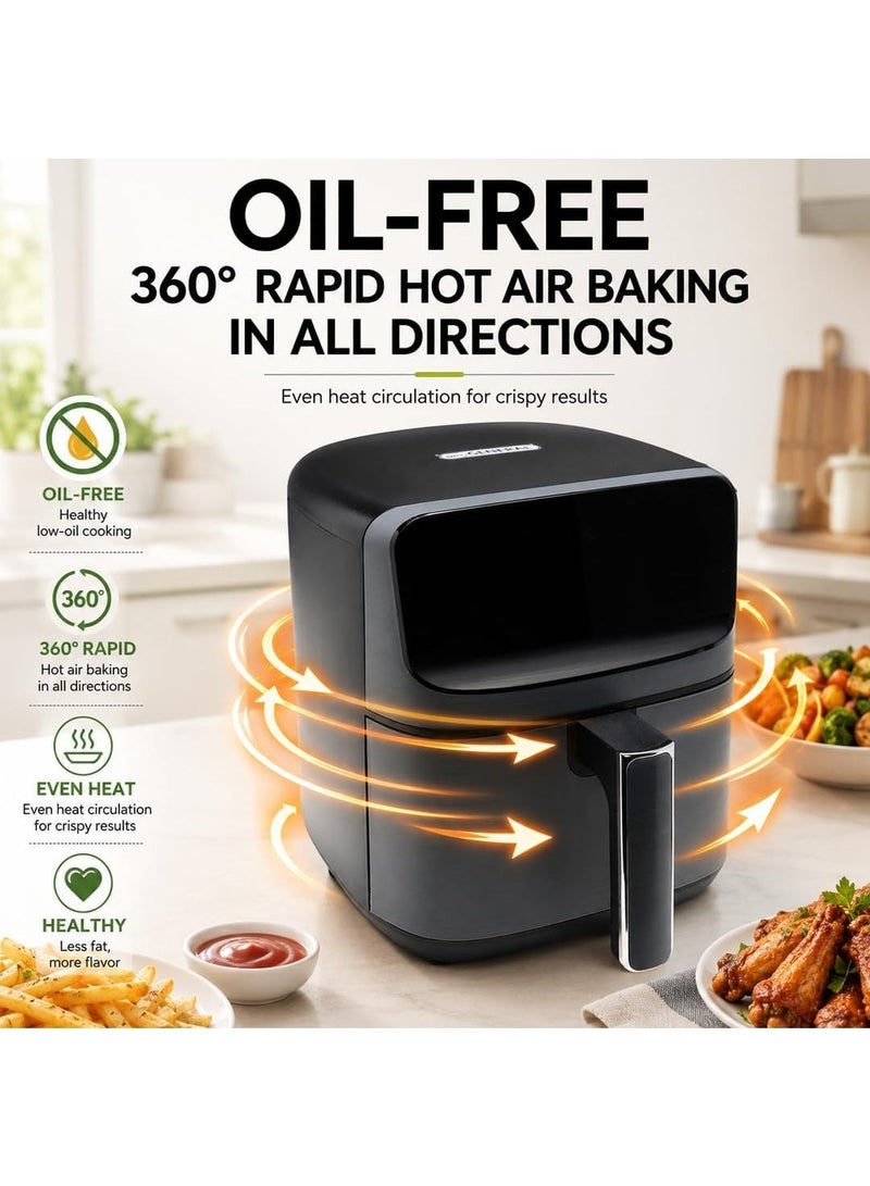 uniGENERAL Air Fryer 4.5L, Digital Touch, 8 Presets, 360° Hot Air - Image 2