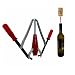 WENNING Manual Wine Bottle Double Lever Hand Corker Wine Corker with 30 count Wine Corks for Home Brewing - Image 2