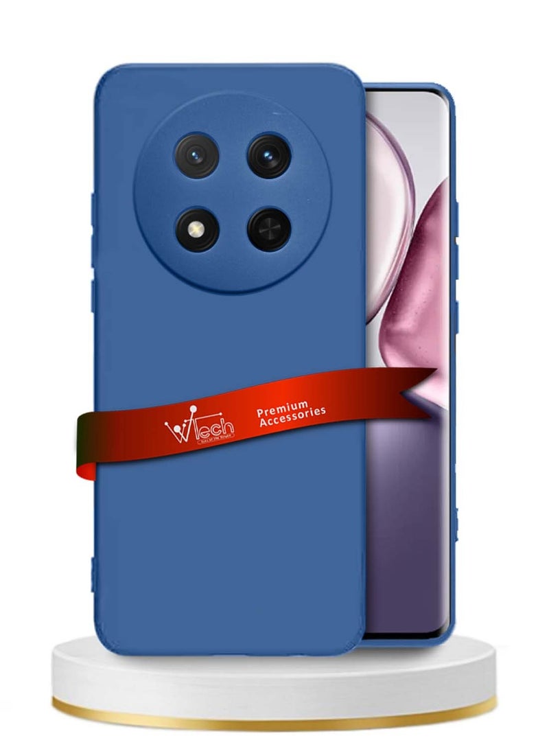 Wtech Honor X9c 5G 2024 / Honor Magic7 Lite 5G 2025 Premium Liquid Silicone Case Cover - Navy Blue - Image 1