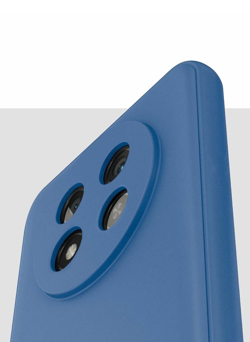 Wtech Honor X9c 5G 2024 / Honor Magic7 Lite 5G 2025 Premium Liquid Silicone Case Cover - Navy Blue - Image 2