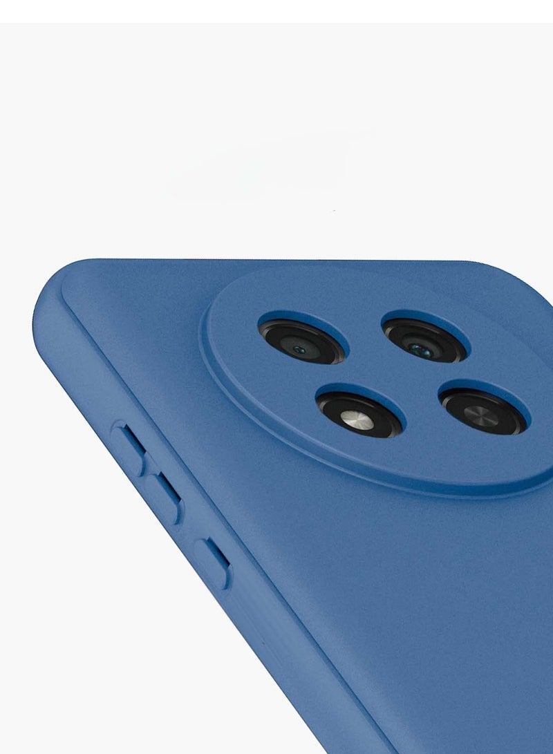 Wtech Honor X9c 5G 2024 / Honor Magic7 Lite 5G 2025 Premium Liquid Silicone Case Cover - Navy Blue - Image 4