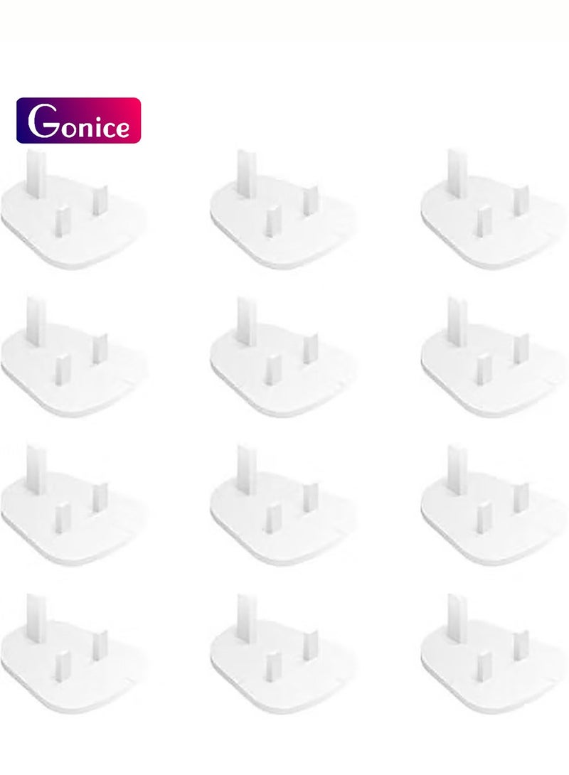 Gonice Baby Safety Plastic Socket Plug Cover Protector For infants Kids UK Type 12pcs - Image 1
