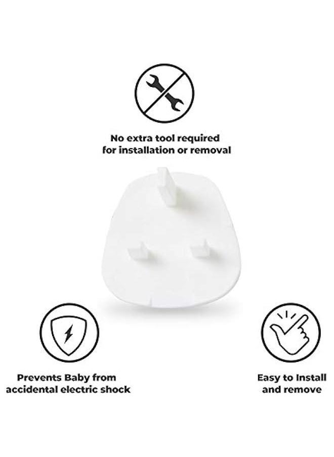 Gonice Baby Safety Plastic Socket Plug Cover Protector For infants Kids UK Type 12pcs  - Image 4