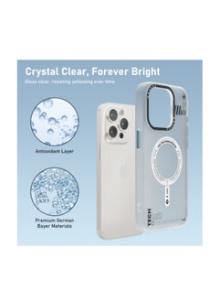 Mezone Tech iPhone 14 Matte MagSafe Case, Shockproof & Anti-Yellowing Phone Case Reinforced Corners with Airguard, White  - Image 4