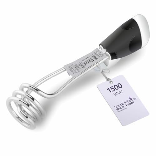 Rico IRPRO 1500w Shockproof Japanese Technology Electric Water Heater Immersion Rod With Waterproof & Protection | Instant Heating With Bucket Holder | ISI Certified 2 Year Replacement Warranty - Image 1