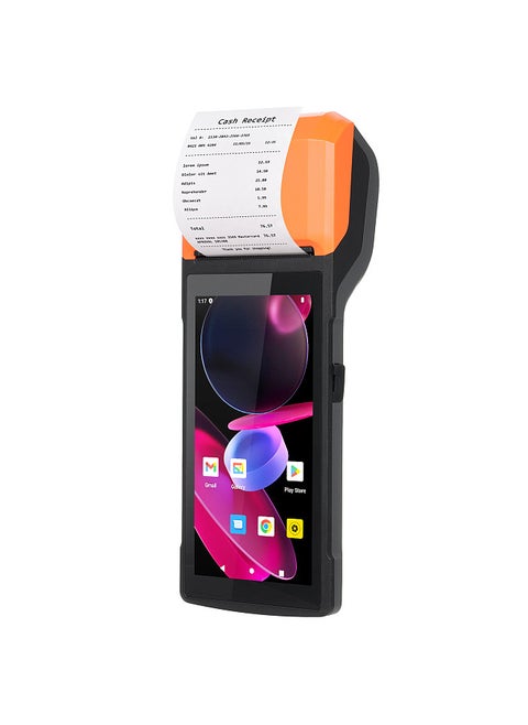 Handheld Android 13.0 POS Receipt Printer PDA Terminal Support 1D Barcode Scanner 2D Barcode Scanning 4G NFC Card Reading WiFi BT Communication