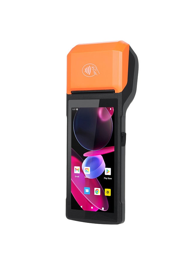 Handheld Android 13.0 POS Receipt Printer PDA Terminal Support 1D Barcode Scanner 2D Barcode Scanning 4G NFC Card Reading WiFi BT Communication