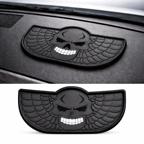 DETACHI Car Dashboard Mat, Danger Design, Silicone Anti-Slip Rubber Pad, Universal Non Slip Car Dashboard Sticky Adhesive Mat for Phones Sunglasses Keys - Image 1