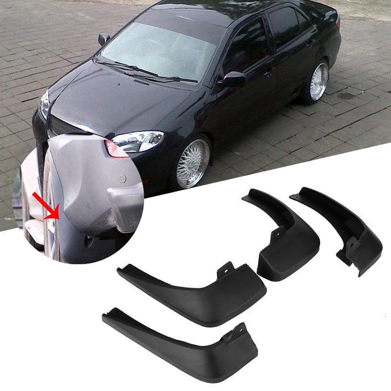 Car Mud Flaps: Injection Thermoplastic Material, Durable Impact Resistance - Precision Fit, Easy Installation Mudguards for Toyota Vios Automotive Exterior Protection - Image 5