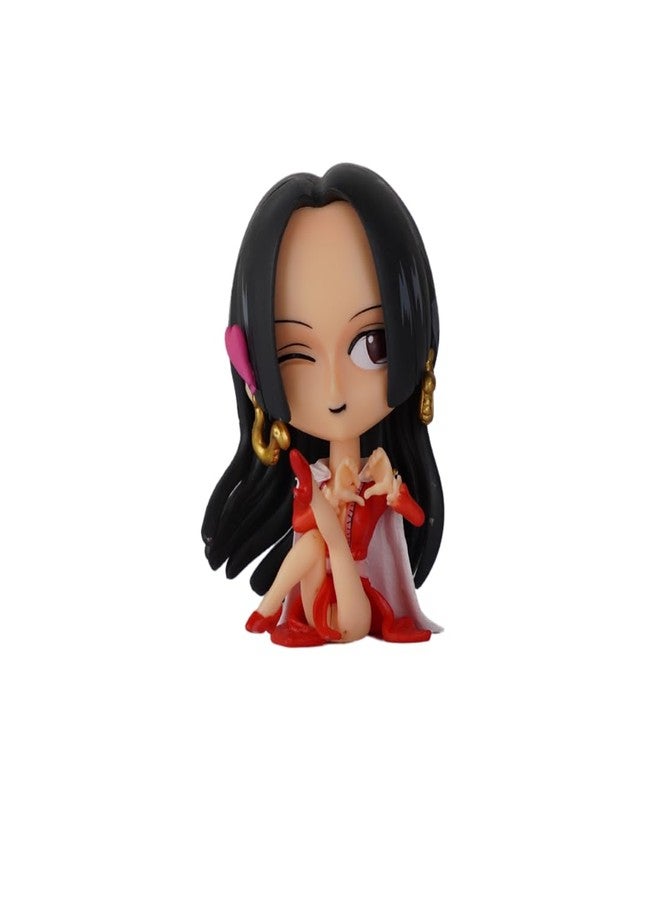 Offo Boa Hancock Mini Sitting Action Figure – One Piece Anime PVC Collectible Statue for Home Décor, Office Desk & Study Table | Lightweight Durable Figurine Gift for Fans - Image 1