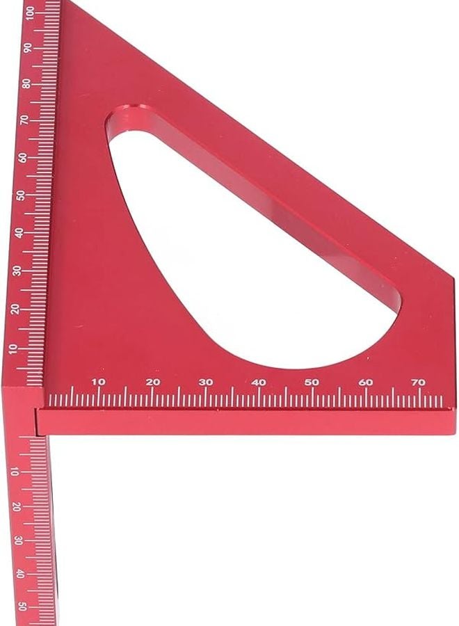 Aluminum Alloy Woodworking Saddle Miter Layout Tool 45 90 Degree Dual Scale Measuring - Image 5
