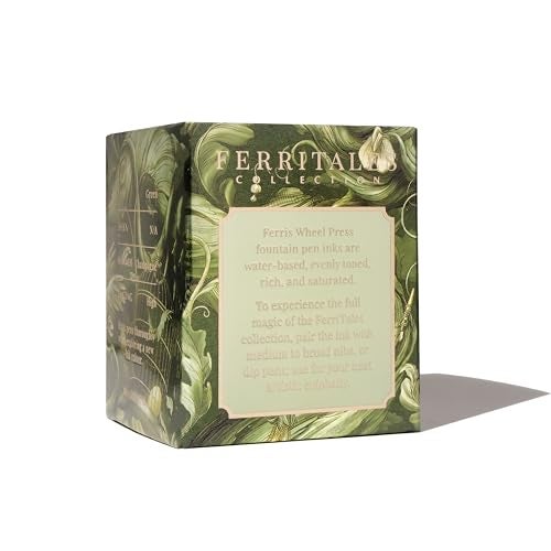 Ferris Wheel Press Fountain Pen Ink | FerriTales Collection | Light Green with Champagne Shimmer | 20ml - Image 5
