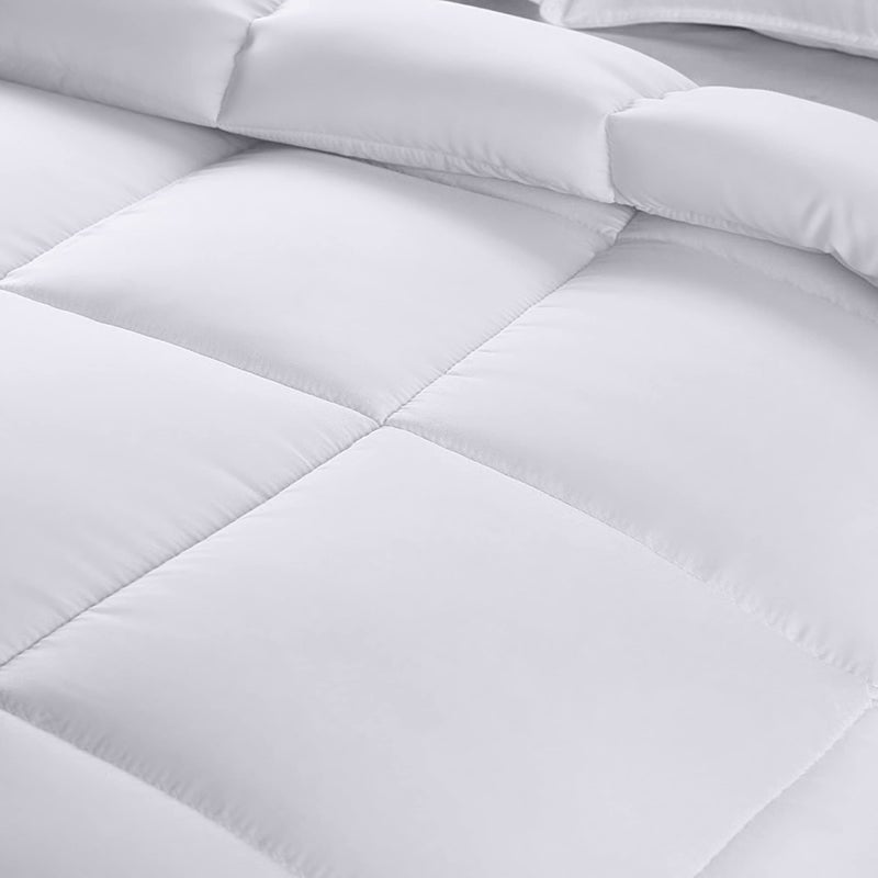 Utopia Bedding Comforters Full Size, All Season Duvet Insert, Down Alternative Box Stitched Bed Comforter with Corner Tabs, Machine Washable (White) - Image 5