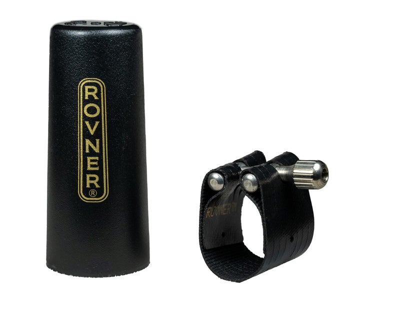 Rovner Ligature & Plastic Cap for Eb Clarinet/Bb German String - Dark Ligature for Hard Rubber Mouthpiece (1E) - Image 2