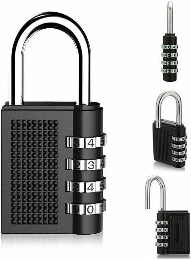 VIVITO 4-Digit Combination Padlock - Weatherproof Security Lock for School, Gym, Outdoor Shed, Locker, Luggage, and Travel (Pack of 2) - Image 1