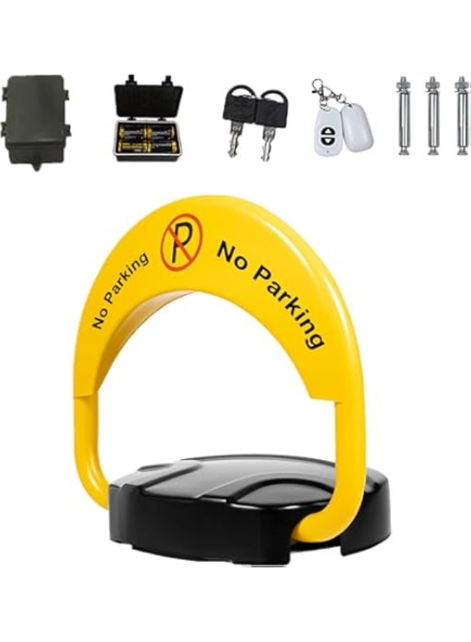 Automatic Remote Control Parking Lock with 110dB Alarm – Waterproof Heavy-Duty Barrier, Anti-Theft Car Space Protector, Dual Lock System - Image 1