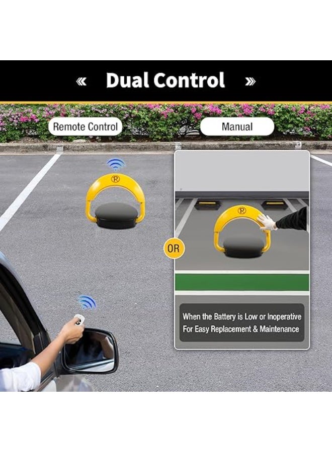 Automatic Remote Control Parking Lock with 110dB Alarm – Waterproof Heavy-Duty Barrier, Anti-Theft Car Space Protector, Dual Lock System - Image 5