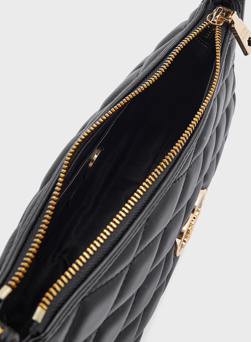 Love Moschino BLACK SOFT LEATHER-BLACK PU BLACK SOFT LEATHER-BLA